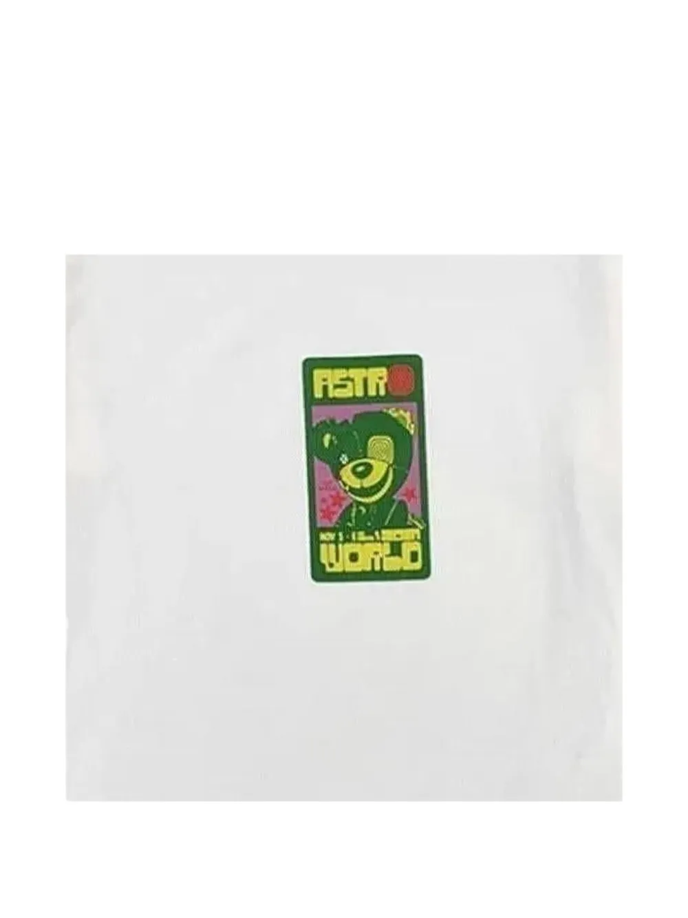 Travis Scott Astrofest Scare Bear T-shirt In White