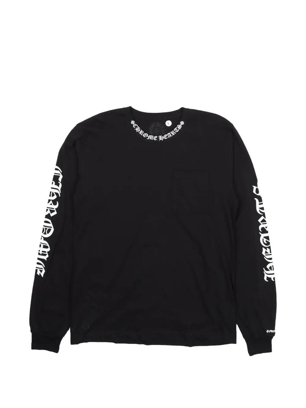 Chrome Hearts logo-print long-sleeve T-shirt - Nero