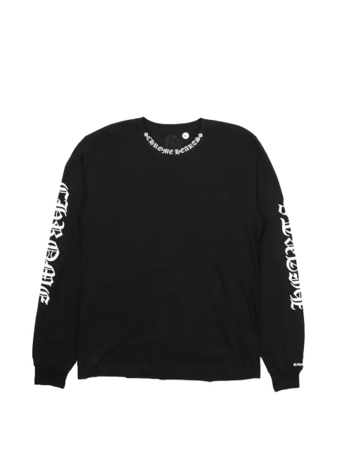 Chrome Hearts logo-print long-sleeve T-shirt
