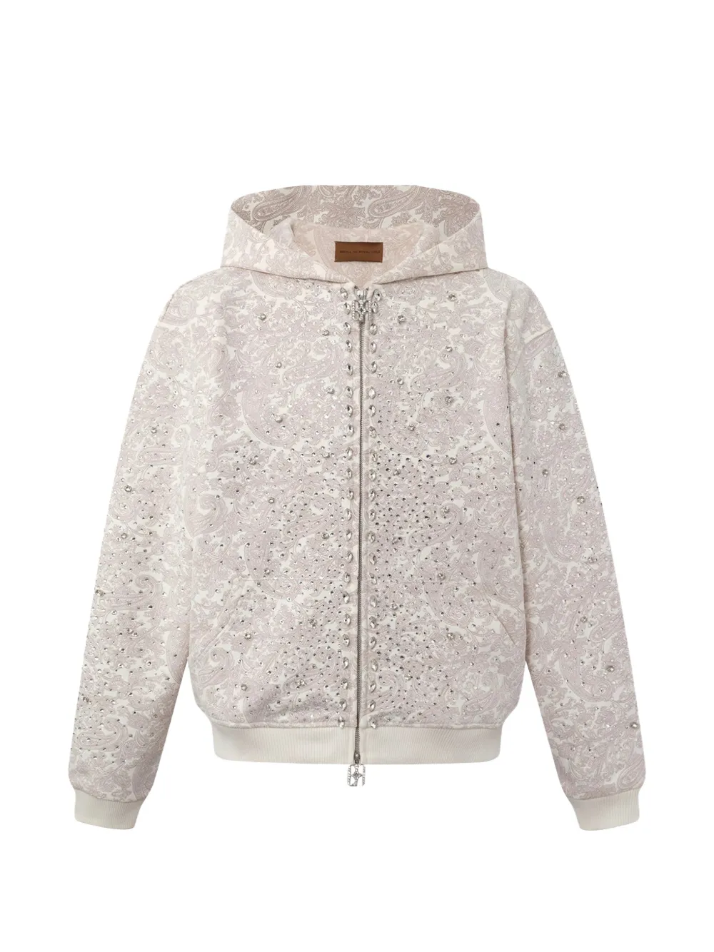 BIRTH OF ROYAL CHILD crystal-embellished hoodie and track pants set - Toni neutri