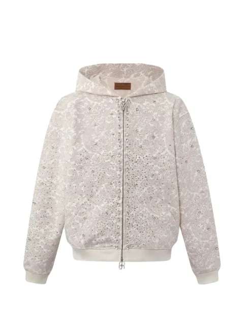 BIRTH OF ROYAL CHILD crystal-embellished hoodie and track pants set