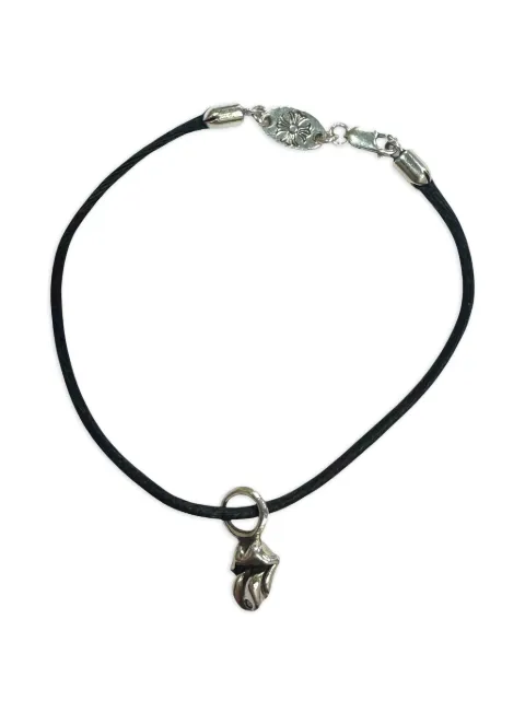 Chrome Hearts The Rolling Stones diamond-pendant cord necklace