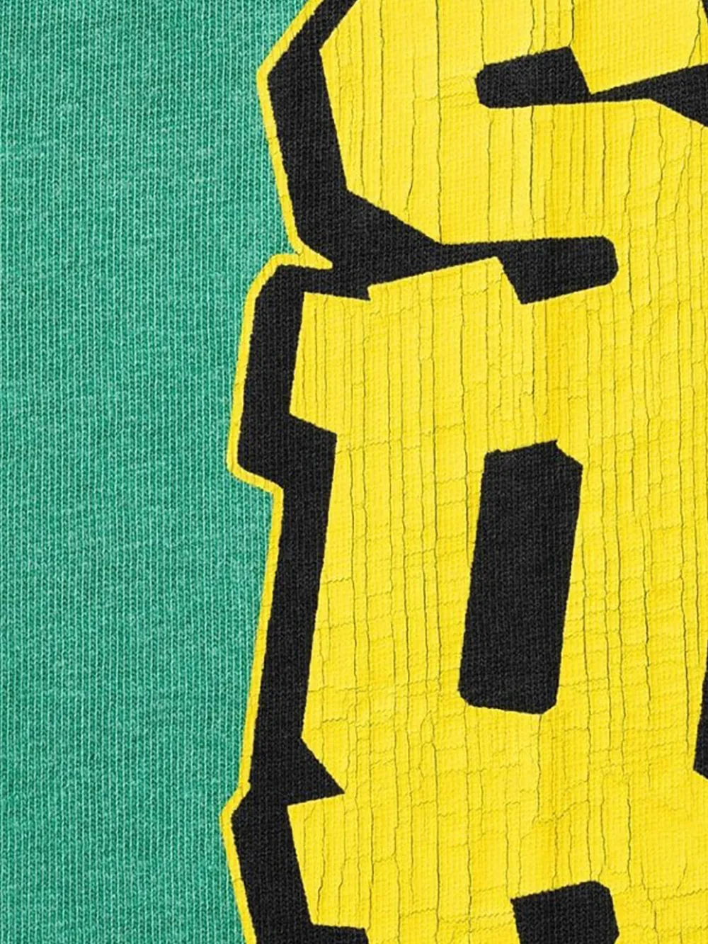 Supreme T-shirt met gebarsten mouwen Groen