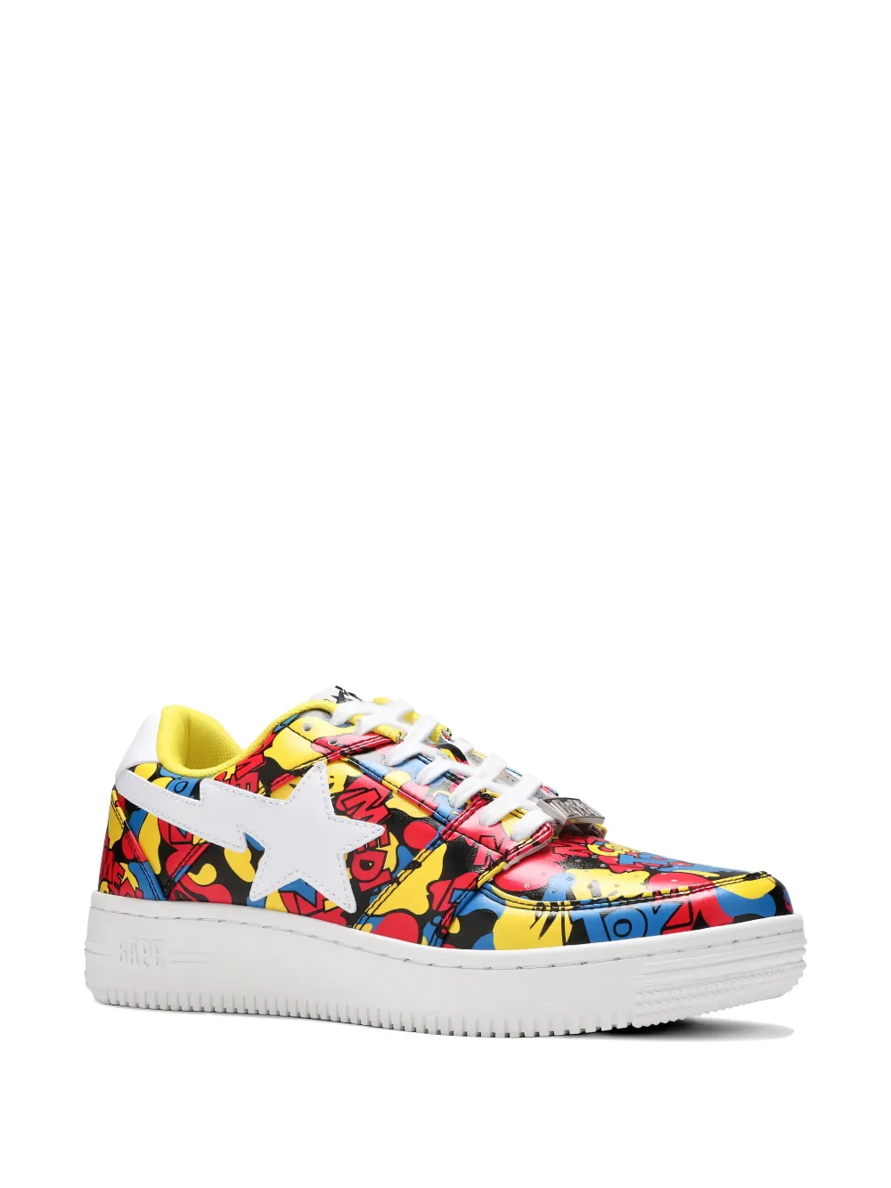 A BATHING APE Bapesta Low M1 Medicom Toy sneakers Rood