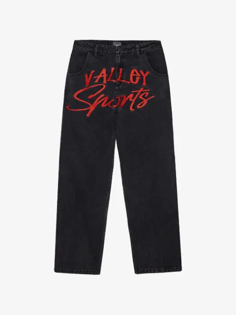 Vale Jeans mit aufgesticktem Symbol