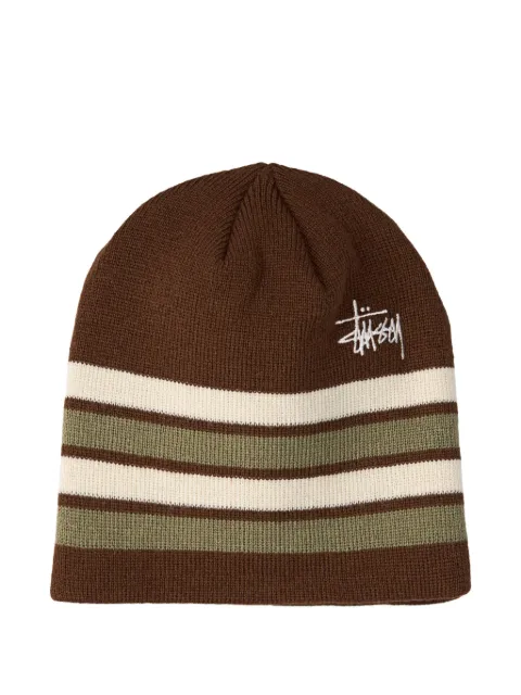Stüssy striped skullcap beanie hat