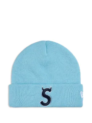 Supreme x New Era S Logo Knitted Beanie | Grey | FARFETCH UK