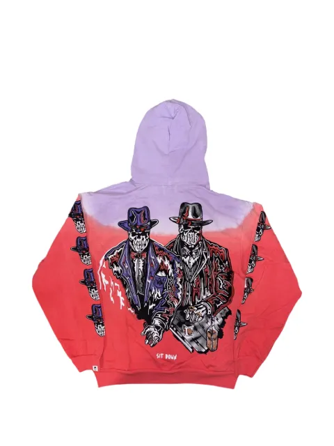 Warren Lotas Sit Down graphic-print hoodie