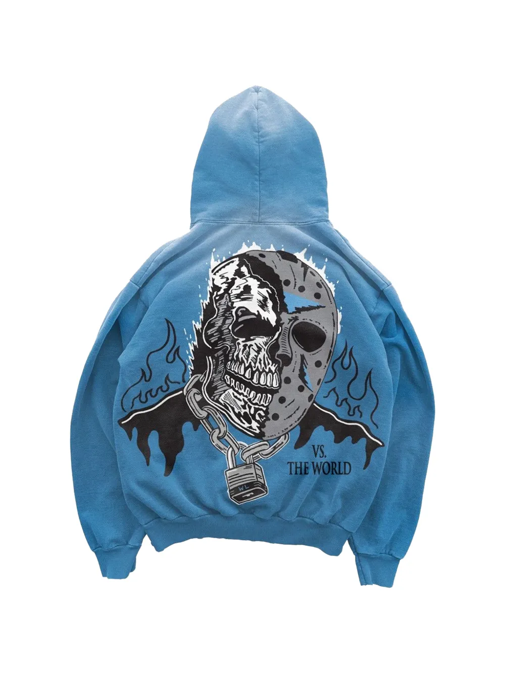 Warren Lotas Vs The World graphic-print hoodie - Blu
