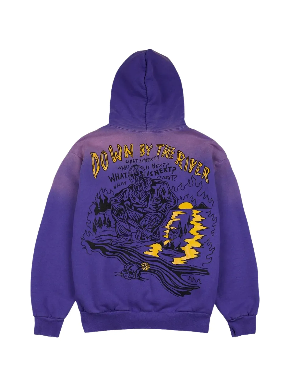 Warren Lotas graphic-print hoodie - Purple