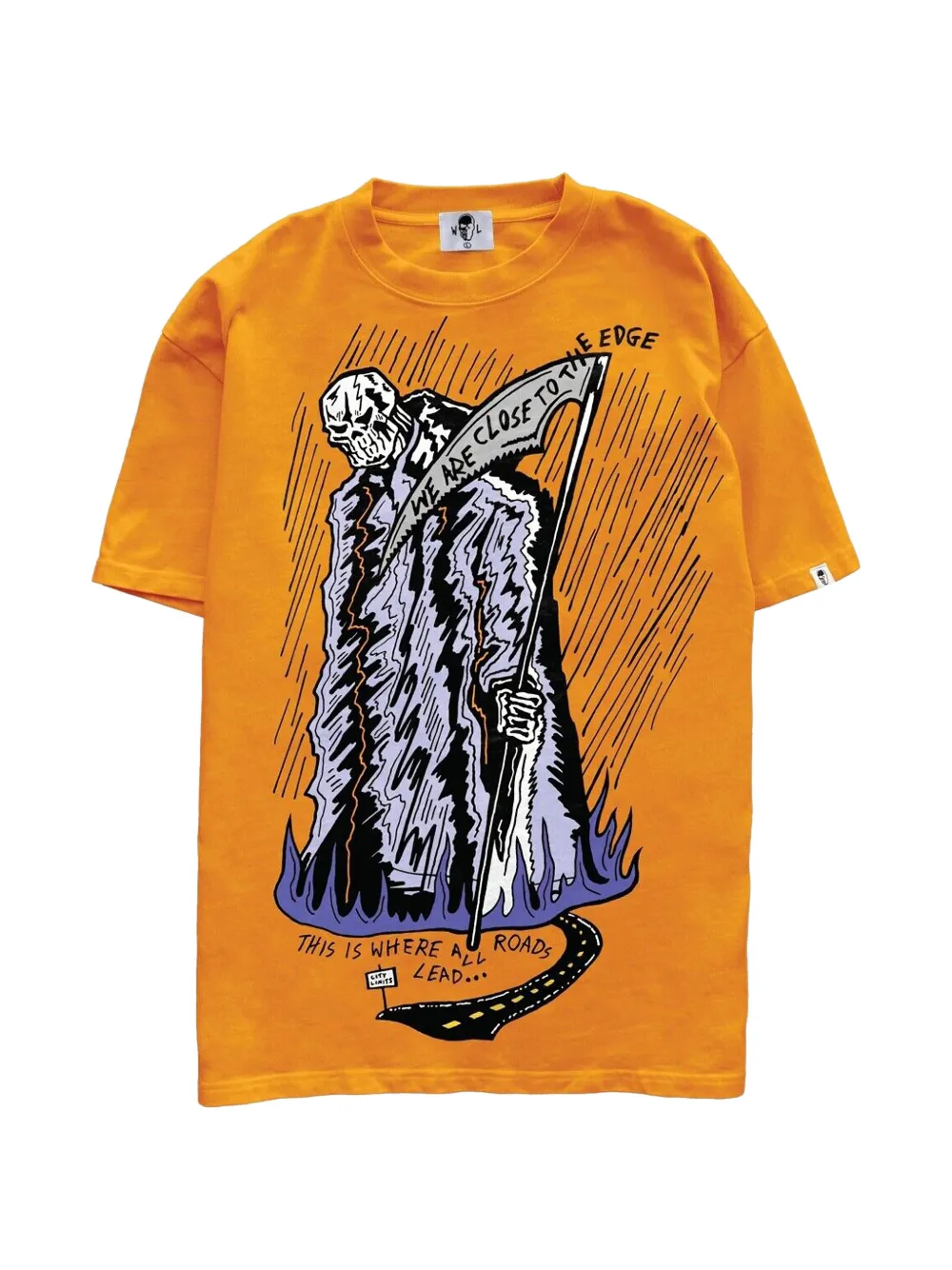 Warren Lotas The Edge graphic-print T-shirt - Orange