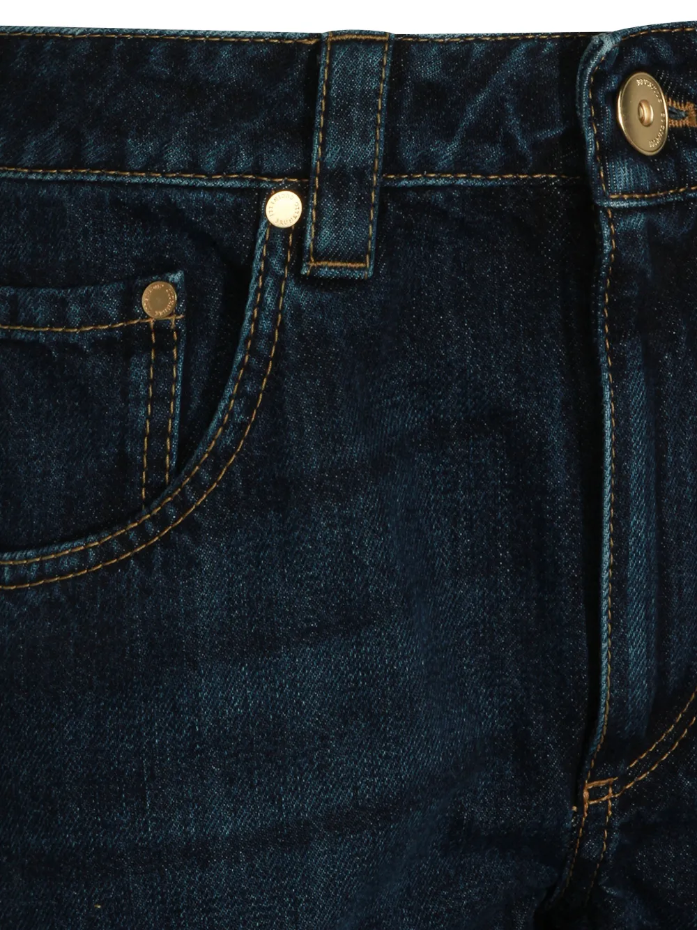  Brunello Cucinelli Vaqueros Con Detalle De Cadena - Azul 