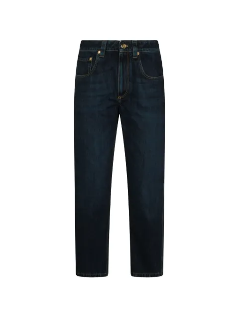 Brunello Cucinelli jeans con detalle de cadena y cinco bolsillos