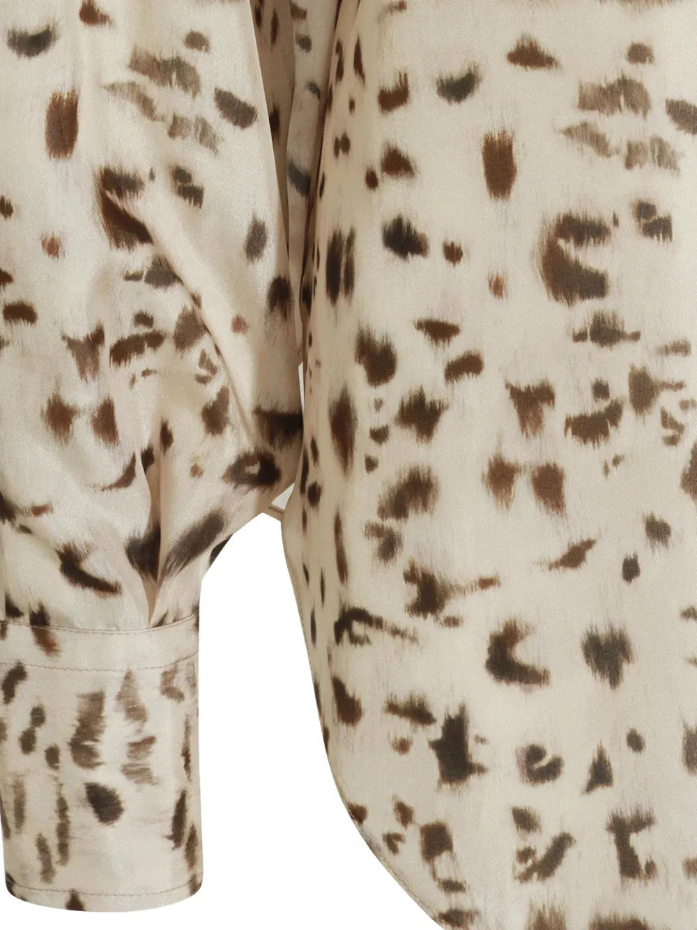 Brunello Cucinelli Overhemd met dierenprint Beige