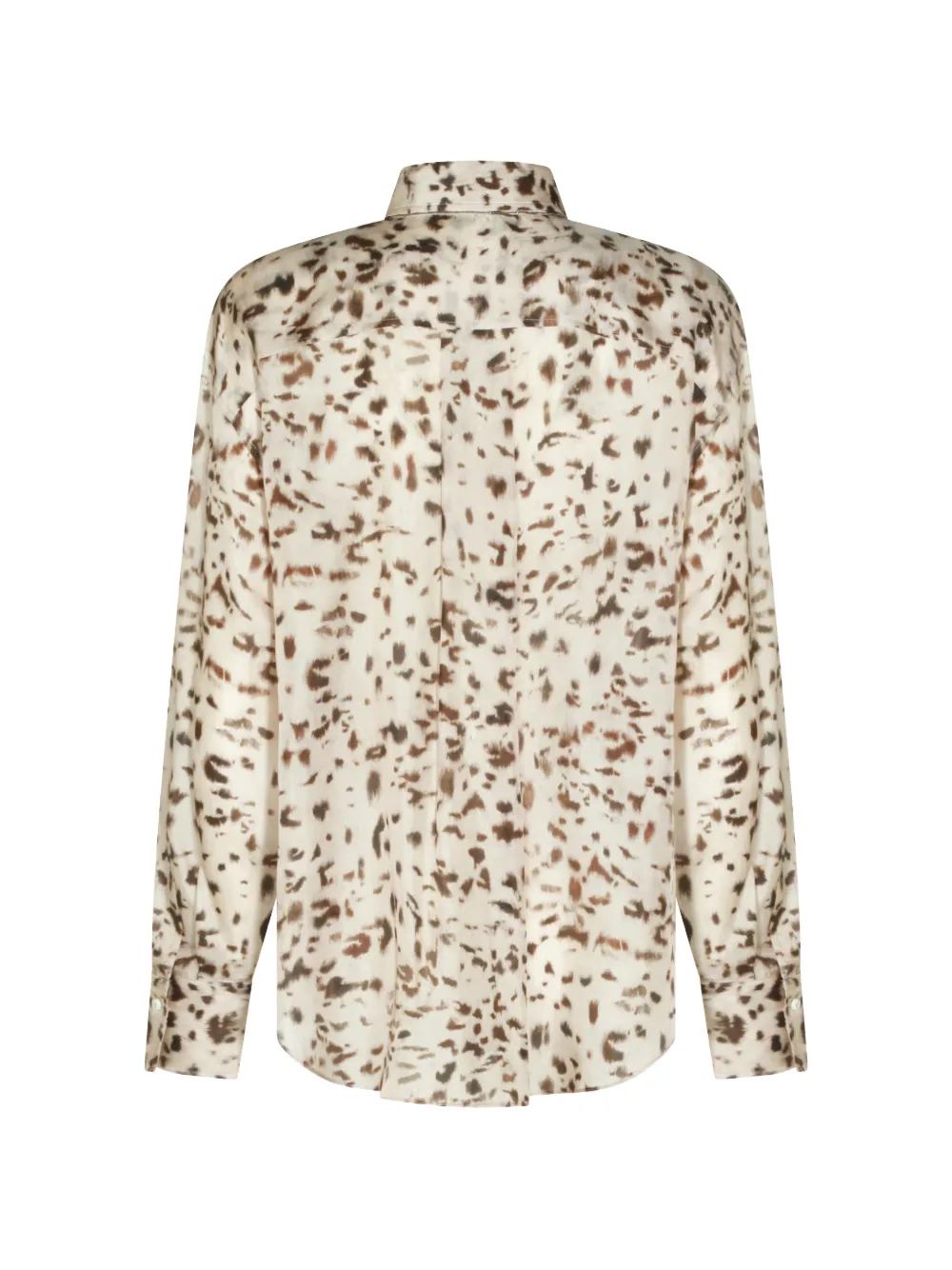 Brunello Cucinelli Overhemd met dierenprint Beige