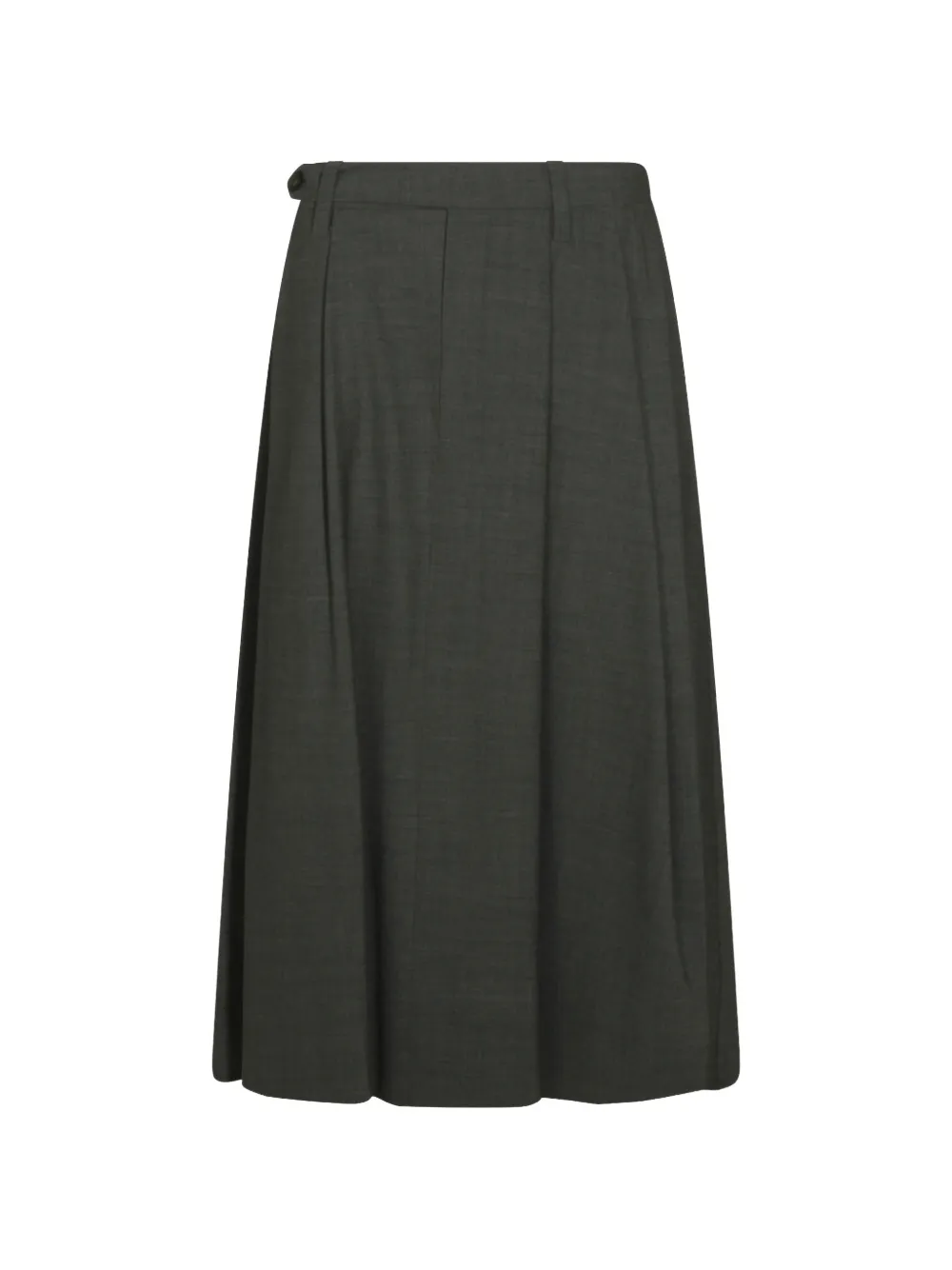 Brunello Cucinelli pleated monili-embellished skirt - Verde