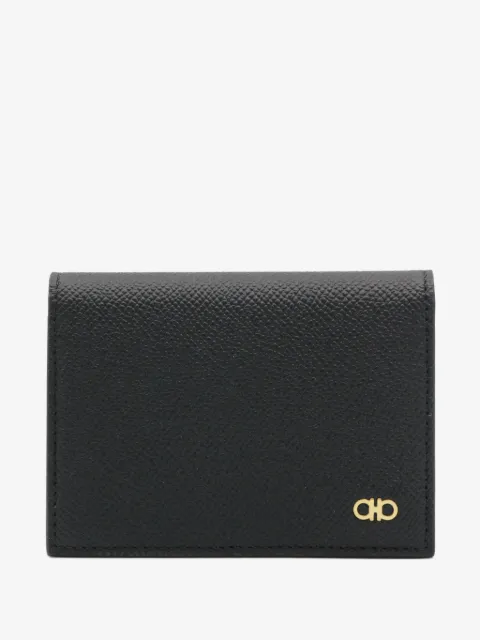 Ferragamo cartera con piel Gancini