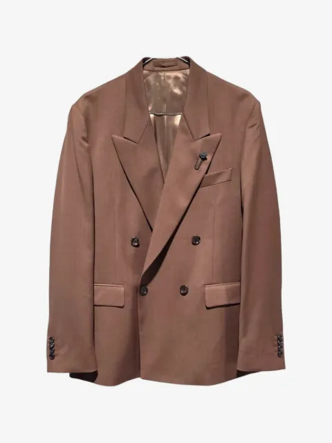 Lardini double-breasted peak-lapel blazer