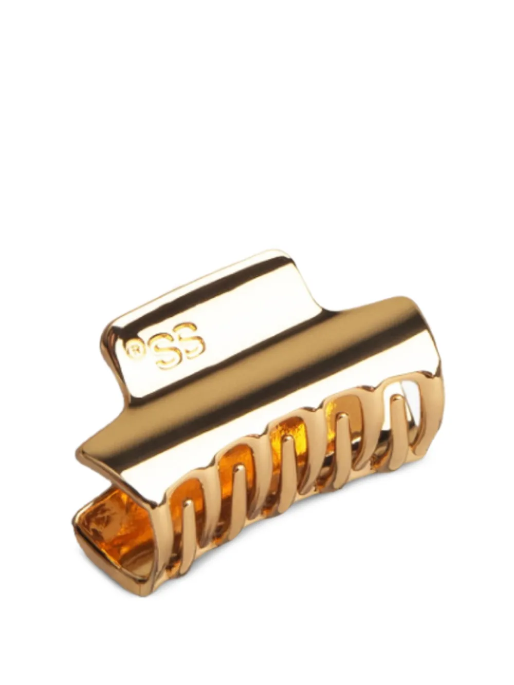 Sister’s Aroma logo-engraved polished hair clip - Oro