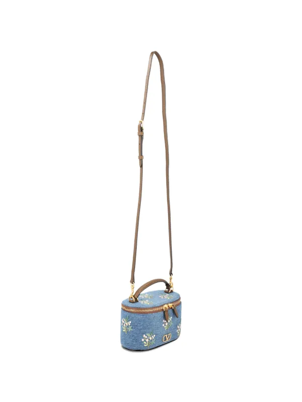 Valentino Garavani Vanity フローラル デニムバッグ | ブルー