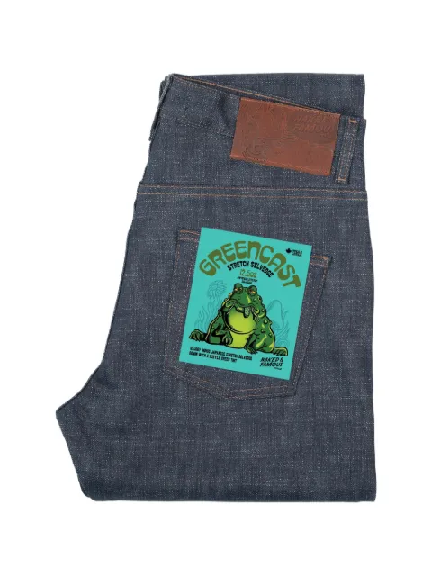 Naked and Famous Easy Guy Greencast Selvedge jeans