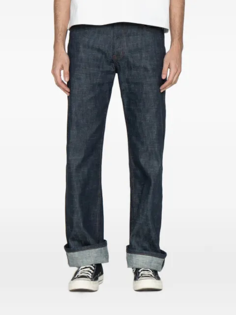 Naked and Famous Strong Guy Greencast Selvedge jeans