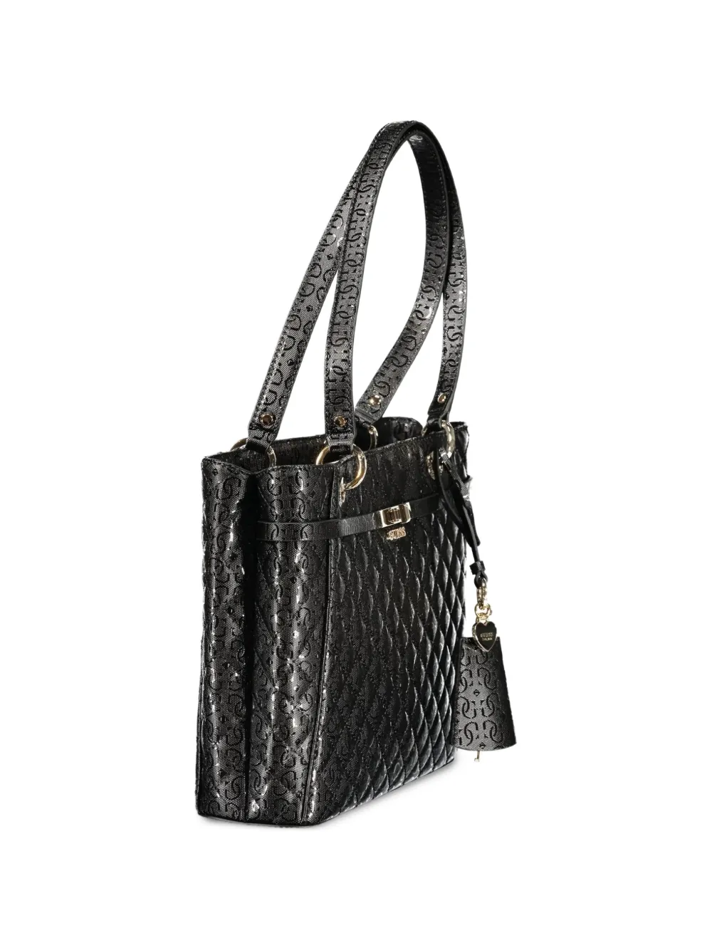GUESS USA Gewatteerde shopper Zwart