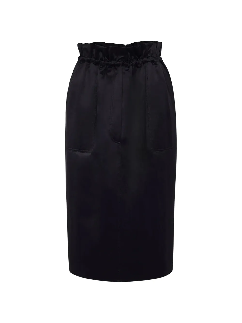 Adam Lippes paper-bag-waist pencil skirt - Nero