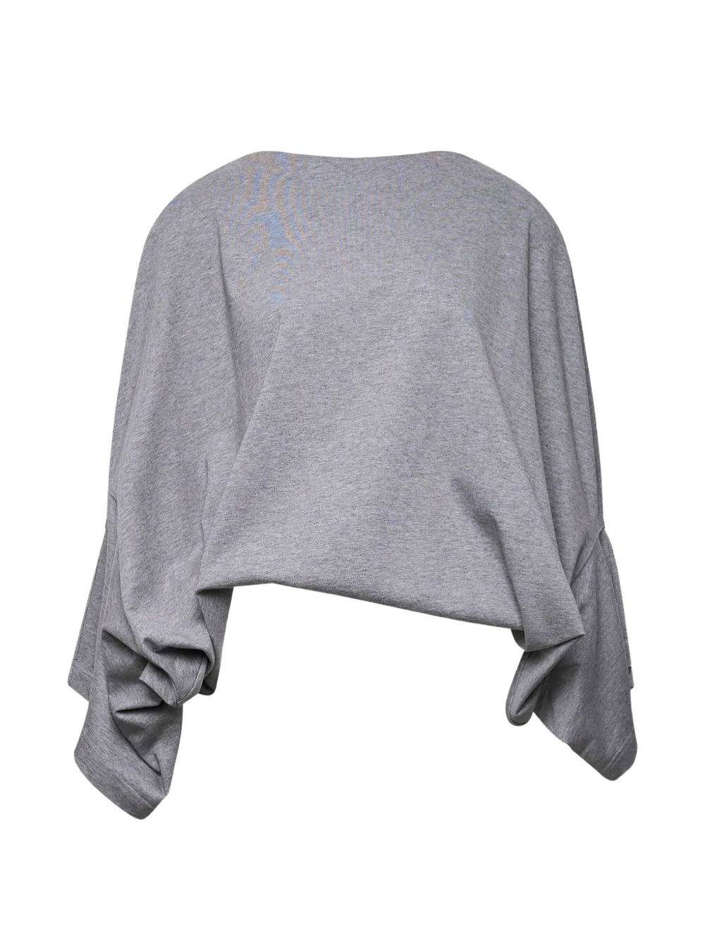 Stella McCartney draped long-sleeve T-shirt - Grigio