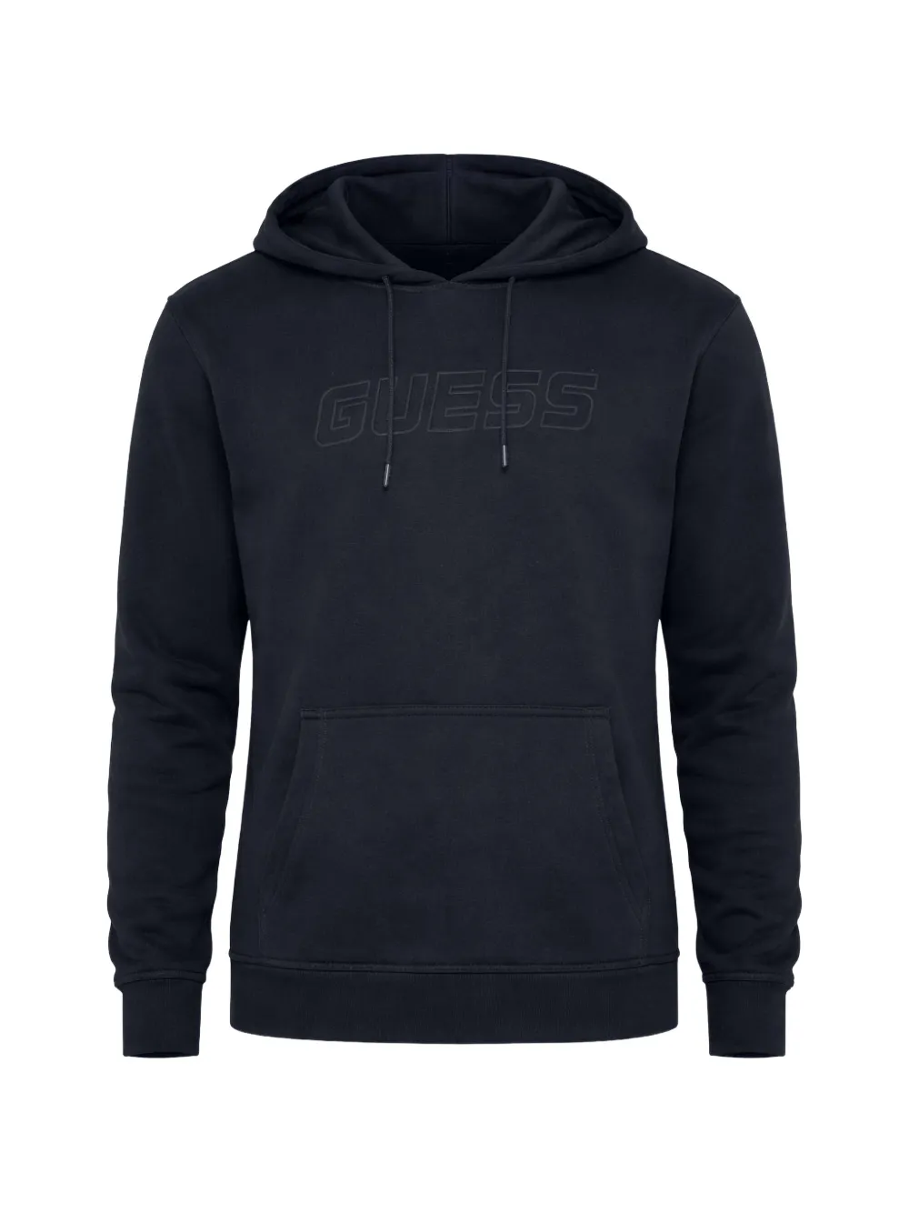 GUESS USA embossed-logo hoodie - Blu