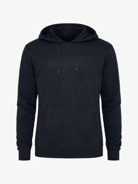 GUESS USA embossed-logo hoodie
