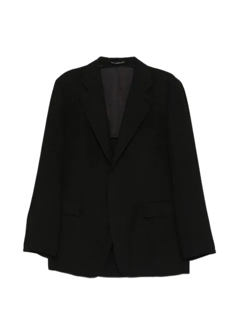 Yohji Yamamoto single-breasted linen blazer