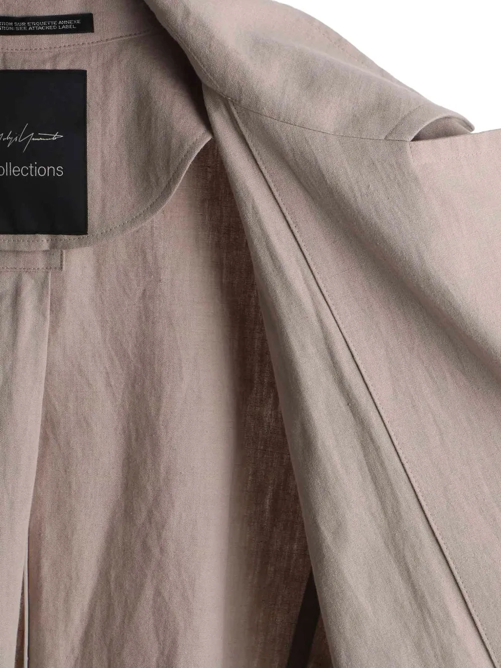 Yohji Yamamoto C Li trenchcoat met ceintuur Beige