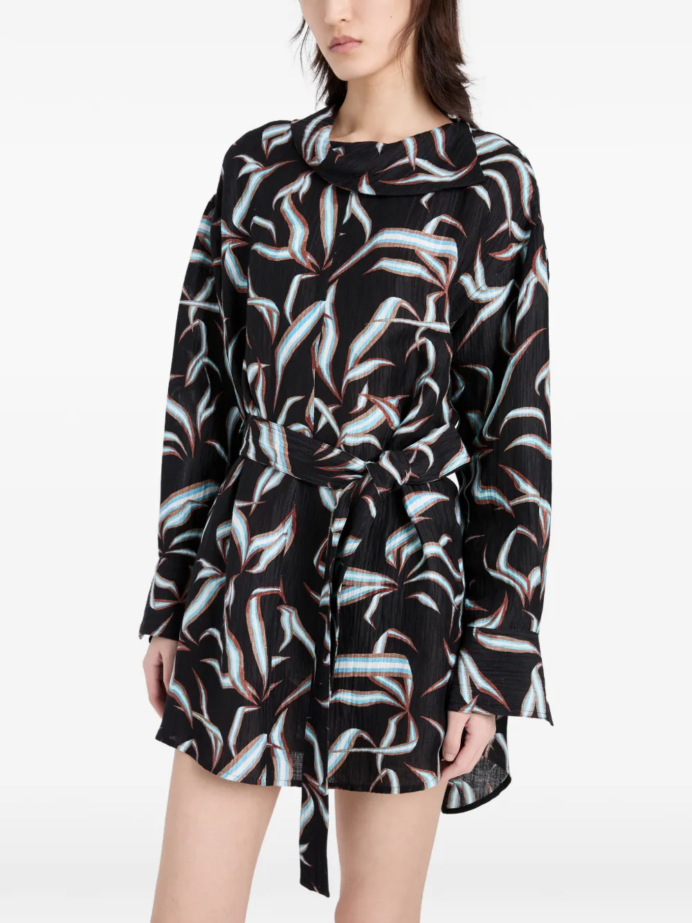 Proenza Schouler Lalia mini-jurk met print Zwart