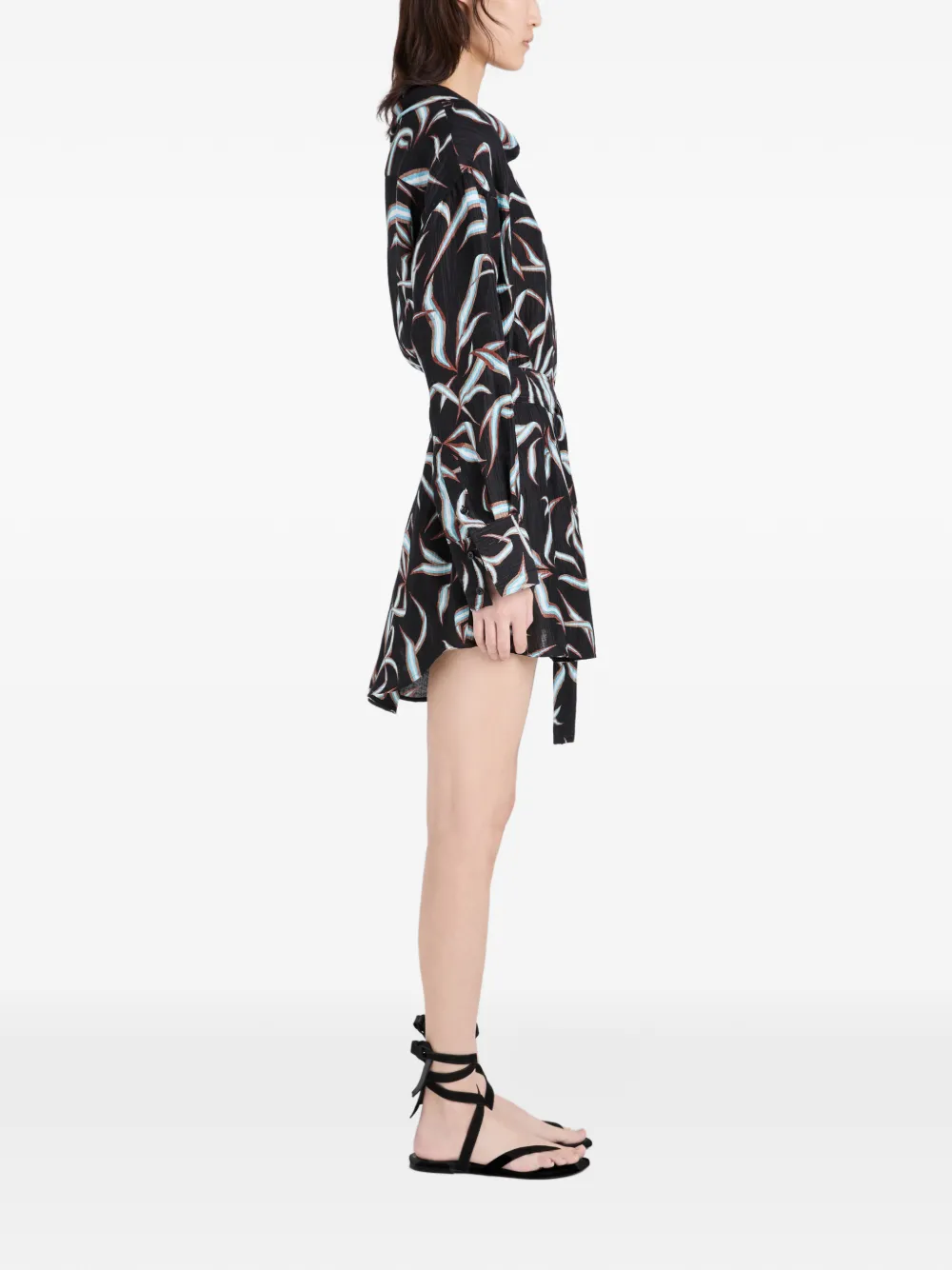 Proenza Schouler Lalia mini-jurk met print Zwart