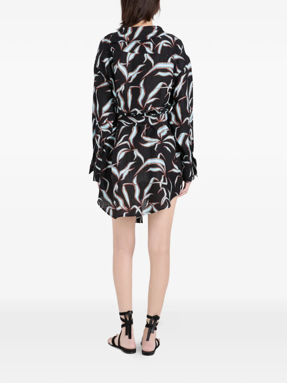 Proenza Schouler Lalia mini-jurk met print Zwart