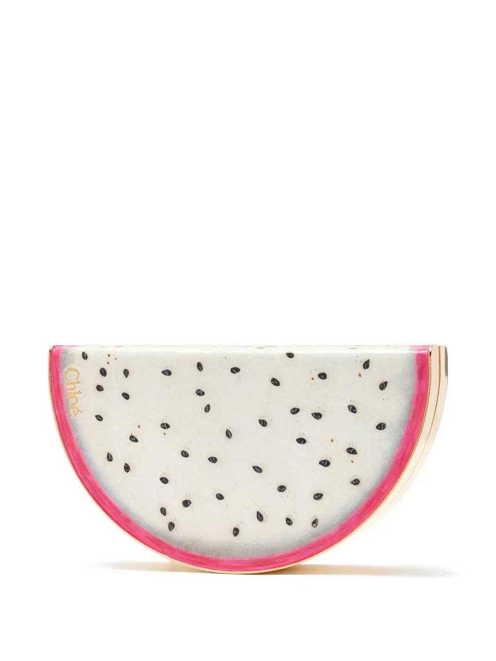 Chloé dragon-fruit chain-link Clutch Bag | White | FARFETCH