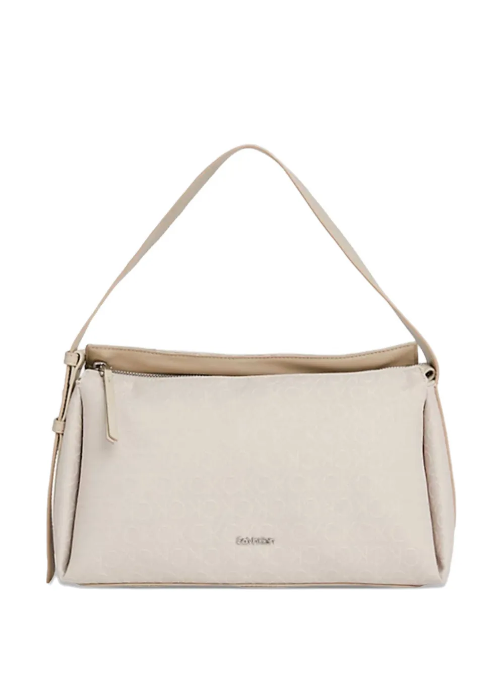 Calvin Klein logo-plaque tote bag - Nude