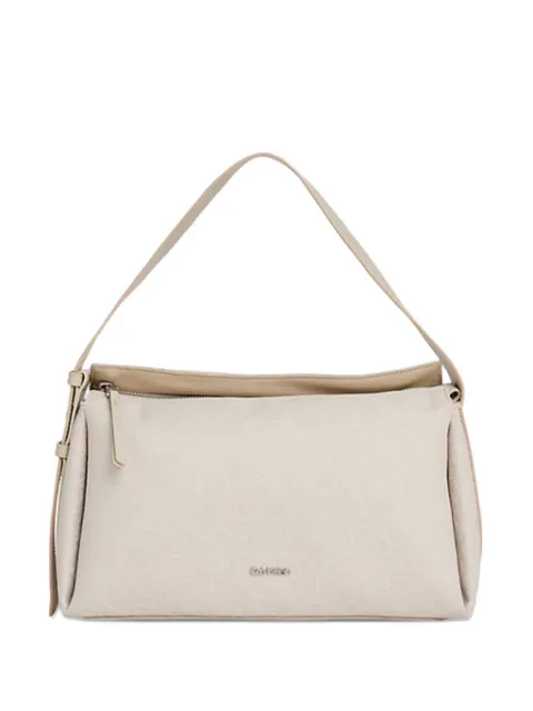 Calvin Klein tote con placa del logo