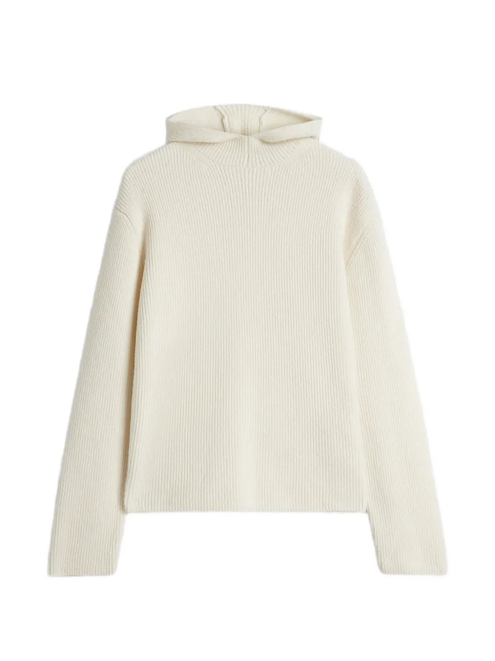 Jil Sander X Moncler Wool Hoodie In White