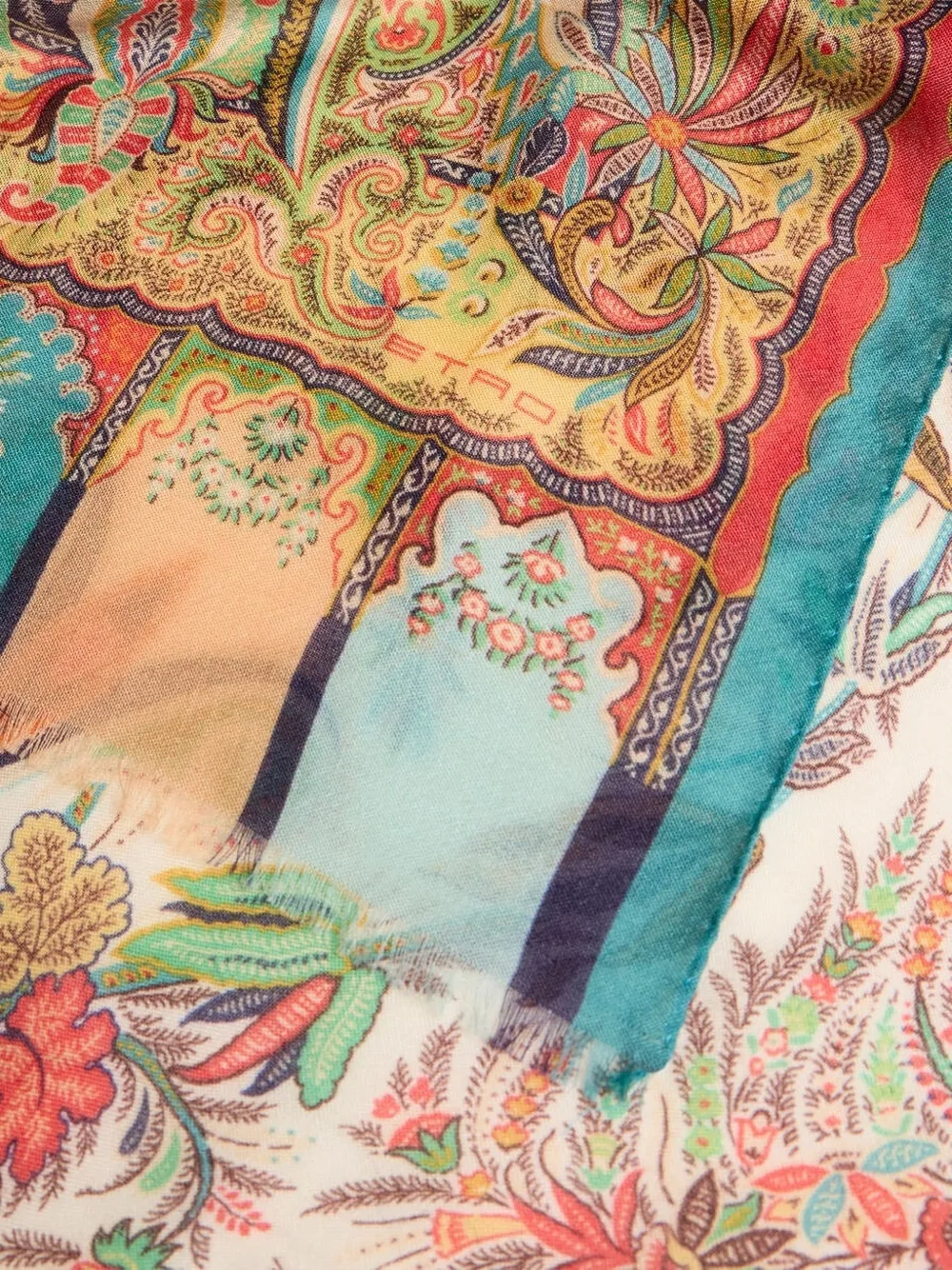 ETRO Sjaal met paisley-patroon Oranje