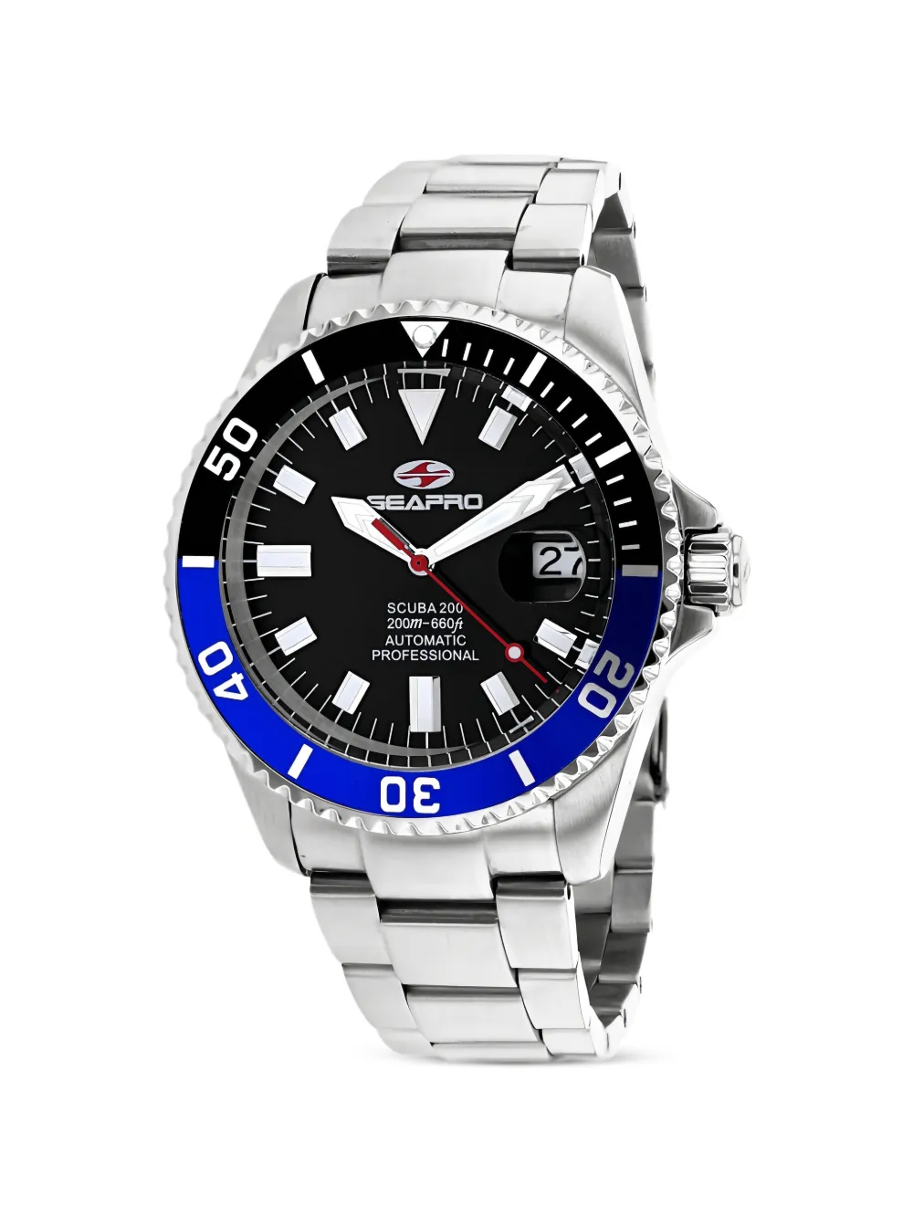 SEAPRO Scuba 200 44mm watch - Nero