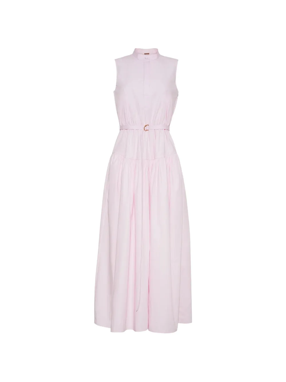 Adam Lippes Arden belted sleeveless dress - Rosa