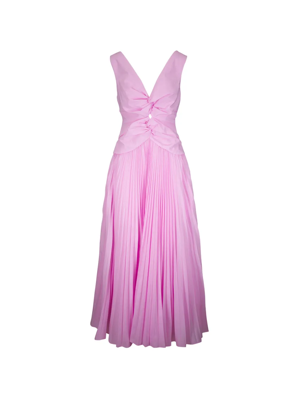 Simkhai Vivianne Tulip pleated cutout-detail dress - Rosa
