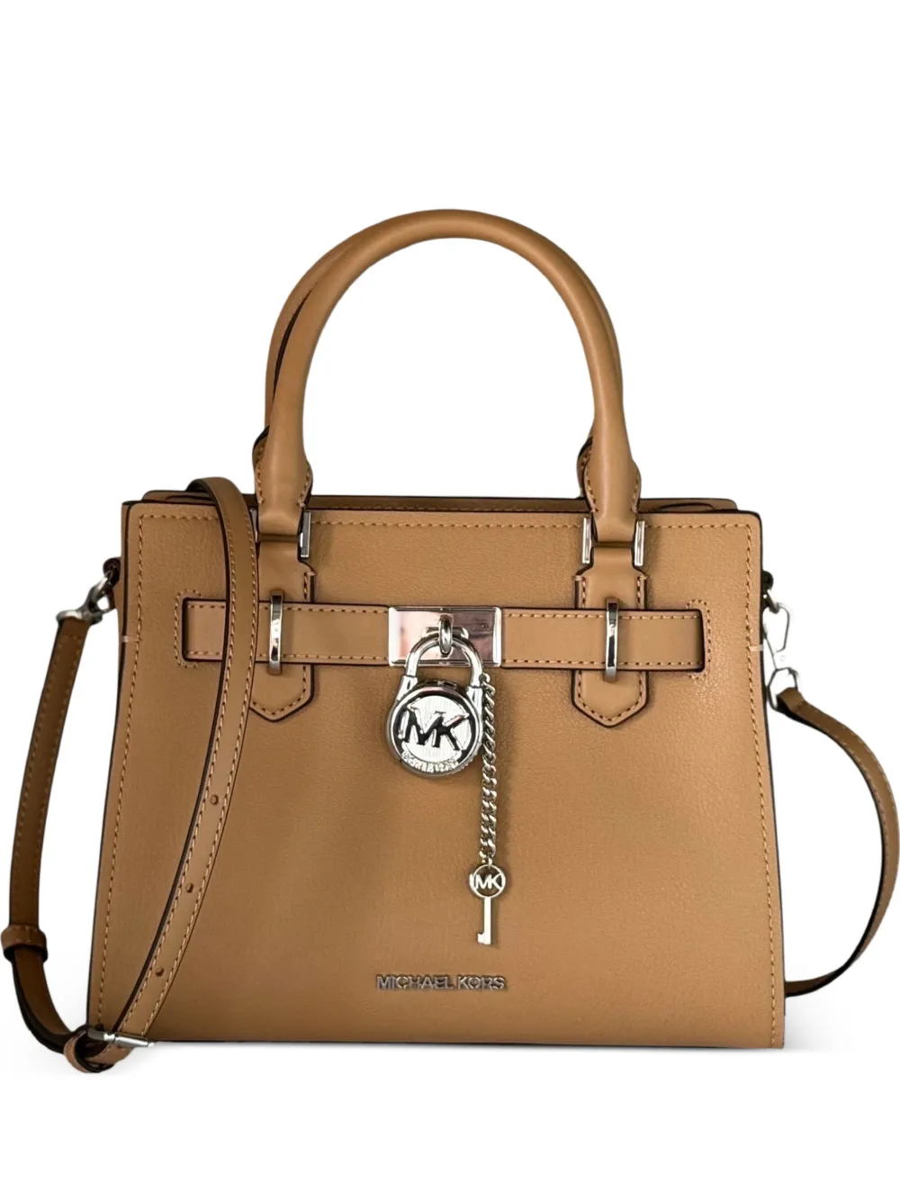 Michael Kors Hamilton leather satchel bag - Toni neutri