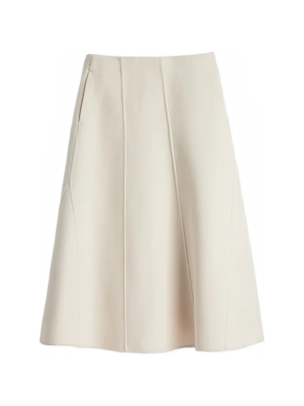 Jil Sander x Moncler panelled A-line skirt - Bianco