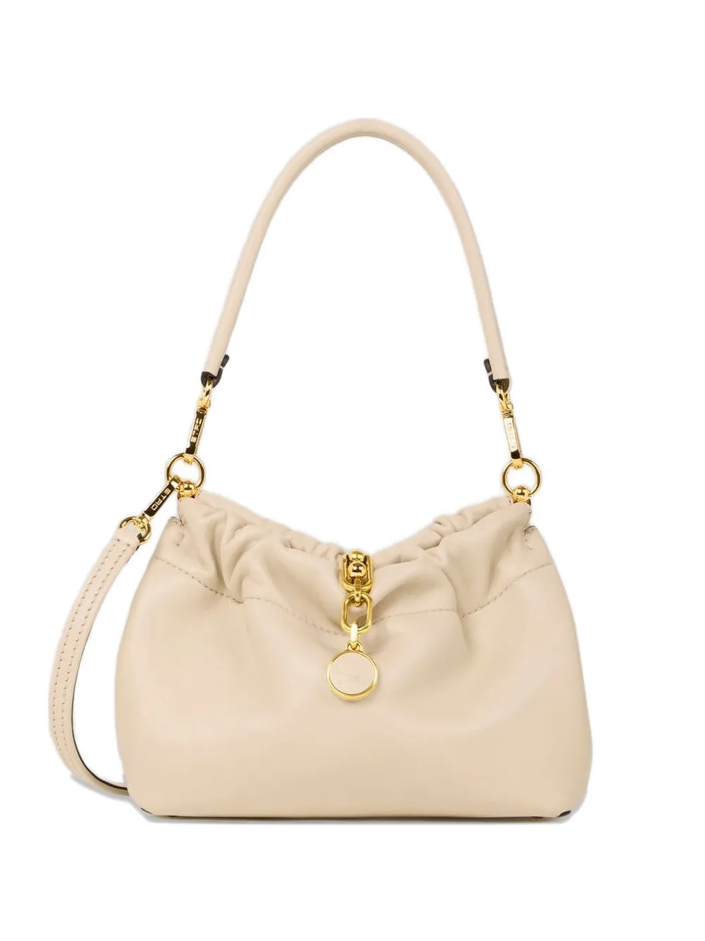 ETRO small Vela Blossom leather shoulder bag - Toni neutri