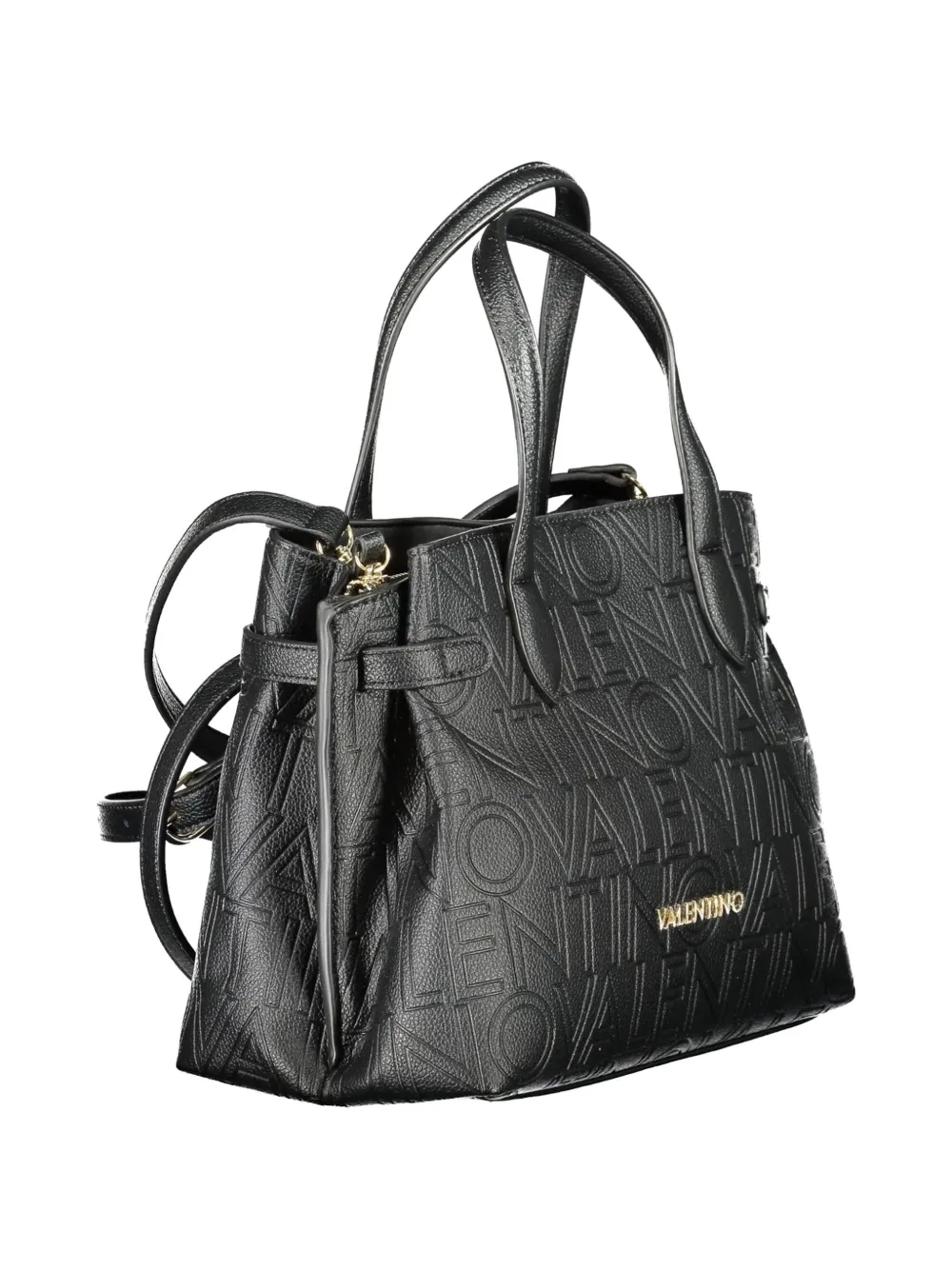 MARIO VALENTINO Shopper met logo-reliëf Zwart