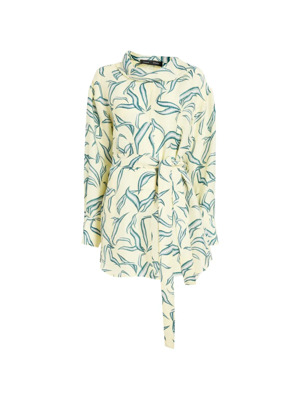Proenza Schouler Lalia leaf-print mini dress - Nude