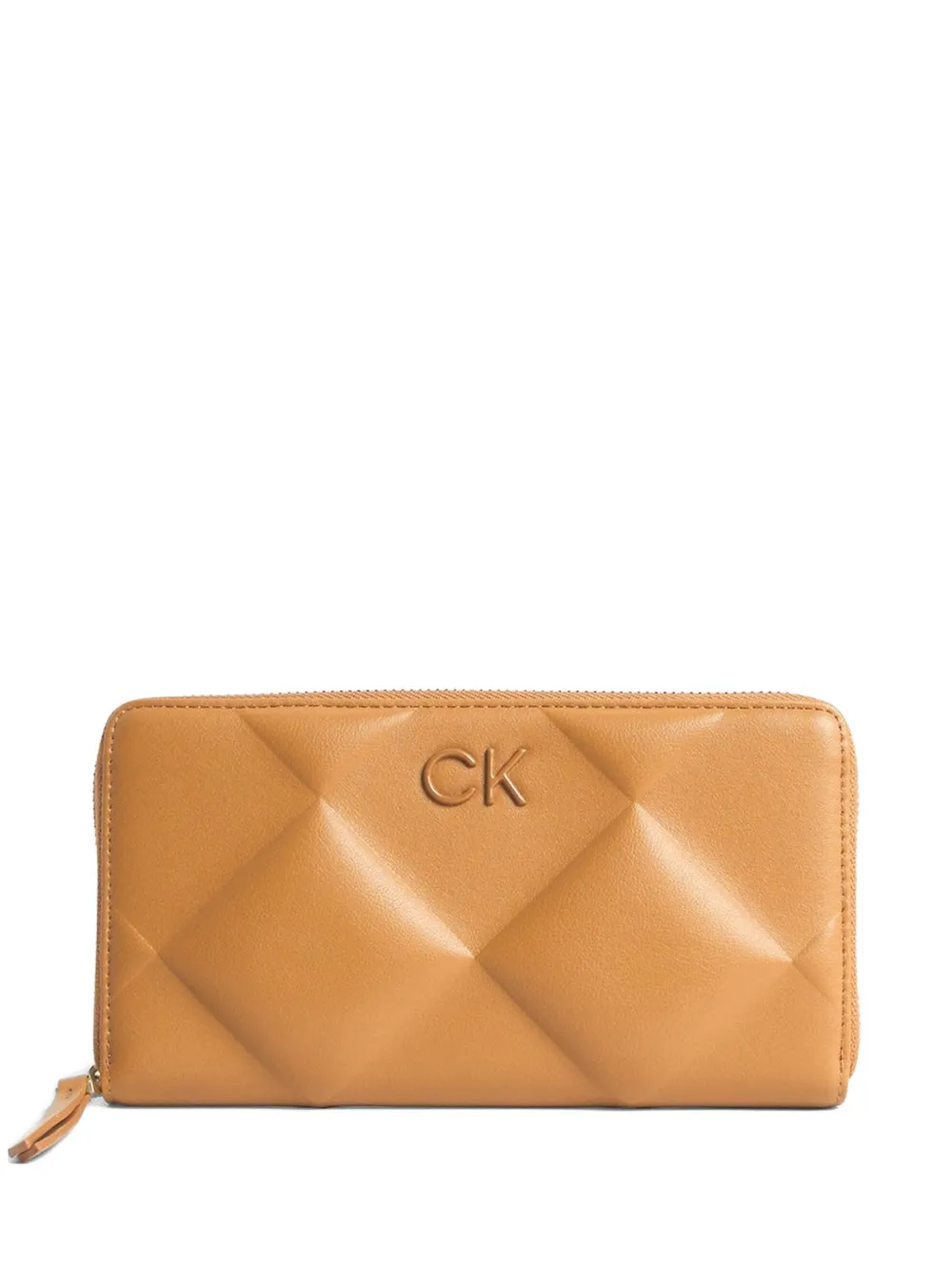 Calvin Klein quilted zip-around wallet - Toni neutri